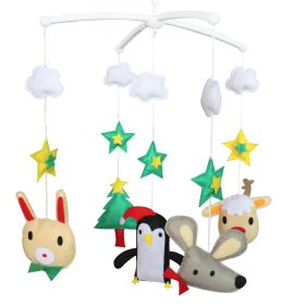 Animals Christmas Baby Crib Mobile Infant Room Hanging Musical Mobile Crib Toy Nursery Decor for Girls Boys