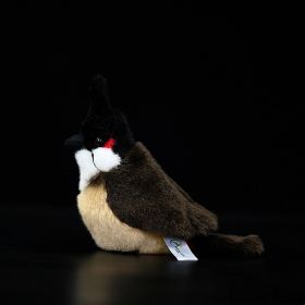 Red-eared Bulbul Doll Simulation Red-cheeked Bulbul Plush Toys