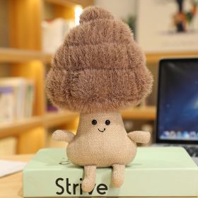 Cartoon Potted Plant Figurine Doll Desk Decoration Decoration Gift (Option: Pine Brown-32cm)