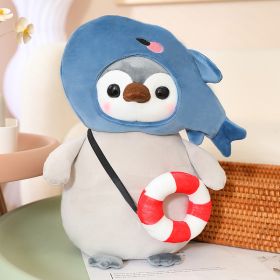 Plush Toy Cute Penguin Transformation Dinosaur Doll (Option: Whale-25cm)