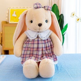 Vintage Dress Rabbit Plush Toy (Option: Khaki-45cm)