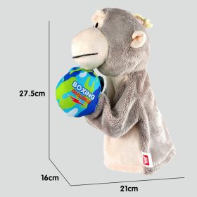 Plush Monkey Shark Boxing Toy Multi-person Fighting (Option: Monkey Electric Boxer-28cm)