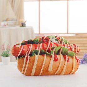 Creative Bread Biscuit Long Cushion Plush Doll Simulation Snack Pillow (Option: Bread Roasted Sausage B50cm-1pc)