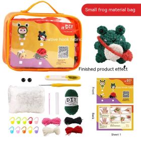 Crochet Material Package DIY Tool Set Toy (Option: Little Frog-Chinese Version)